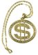 Necklace: Dollar Sign Round * Necklace: Dollar Sign Round *