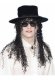 80s Pop Star Hat With Hair * 80s Pop Star Hat With Hair *