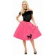 Pink Poodle Skirt Plus Adult Costume Pink Poodle Skirt Plus Adult Costume