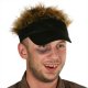 Fun Hair Visor (Black w/Brown) Adult * Fun Hair Visor (Black w/Brown) Adult *