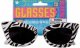 80s Zebra Sunglasses * 80s Zebra Sunglasses *