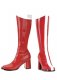 Red And White Super Hero Boots Adult *