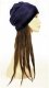 Hat with Dreadlocks Wig