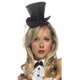 Black Tiny Top Hat With Veil * Black Tiny Top Hat With Veil *